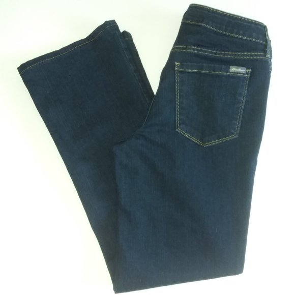 Eddie Bauer slightly curvy boot cut jeans - Picture 2 of 6